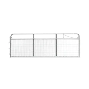 Barrière avec trellis galvanisé